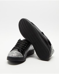 Holster - Stardust Glitter Sneakers - Black Silver - Women's