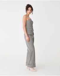 Forcast - Flynn Wide Leg Cuff Pants