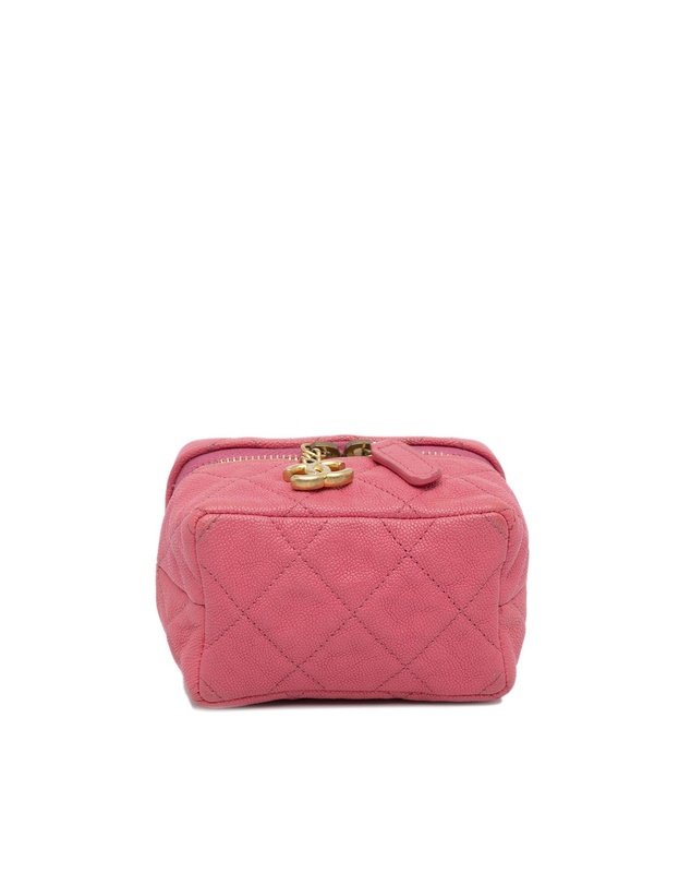 Pre-Loved by Azura Reborn - Pre-Loved chanel Mini Vanity Case Quilted Leather