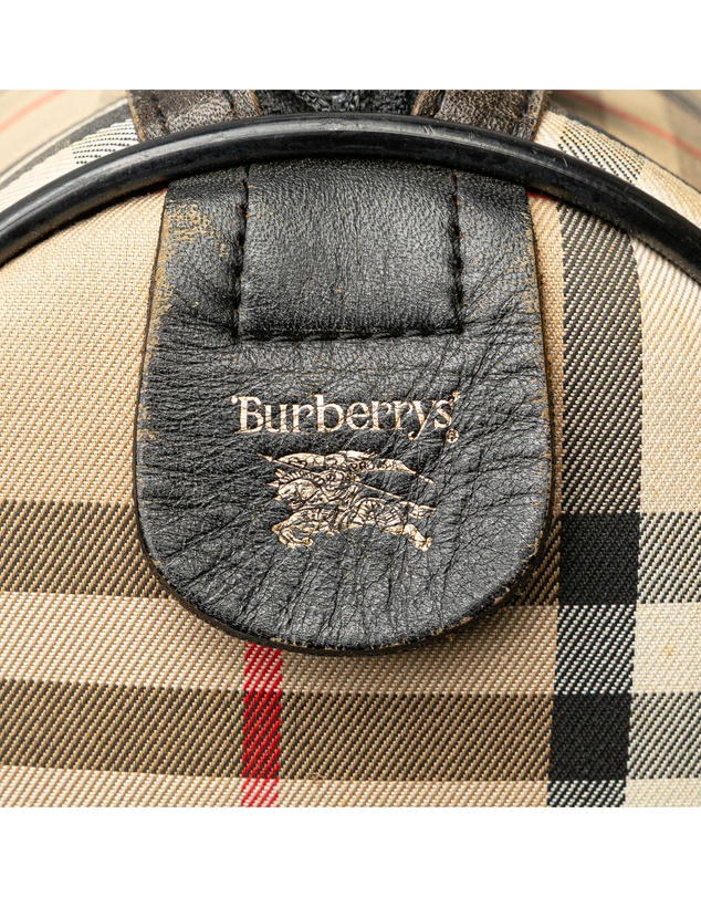 Pre-Loved by Azura Reborn - Pre-Loved Haymarket Check Canvas Boston Bag