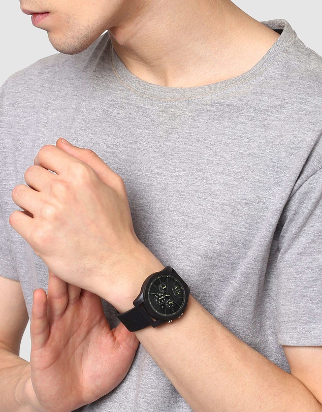 Armani Exchange - Black Chronograph Watch AX1344