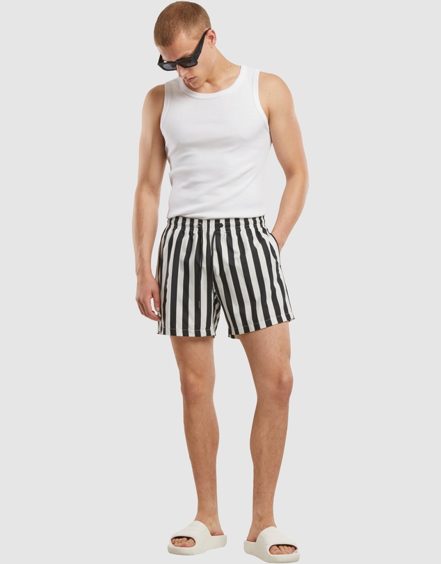 Urban Classics - Seersucker Swim Shorts