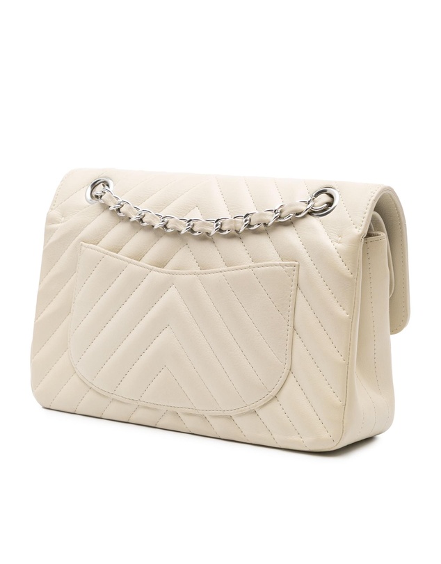 Pre-Loved by Azura Reborn - Pre-Loved Small Classic Chevron Lambskin Double Flap