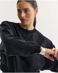 Oxford - Lola Rib Collar Cupro Top