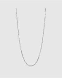 Najo - Quadrille Silver Necklace (45cm+ext)