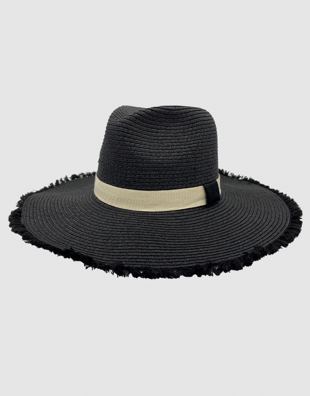 Jacaru - Jacaru 1868 Wide Brim Ladies Hat Black