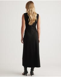 Decjuba - Rachel Ruched Front Midi Dress