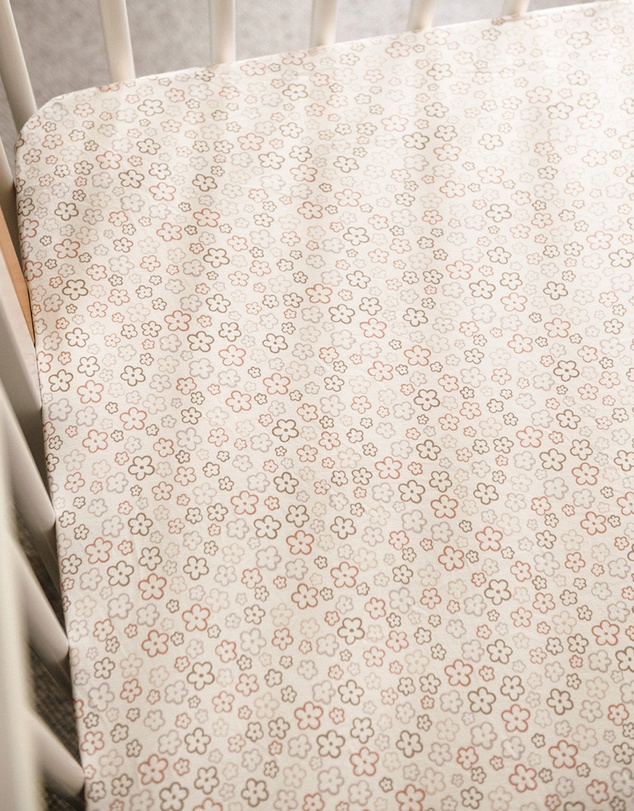 Kynd Baby - Fitted Cot Sheet in Spring Blossom