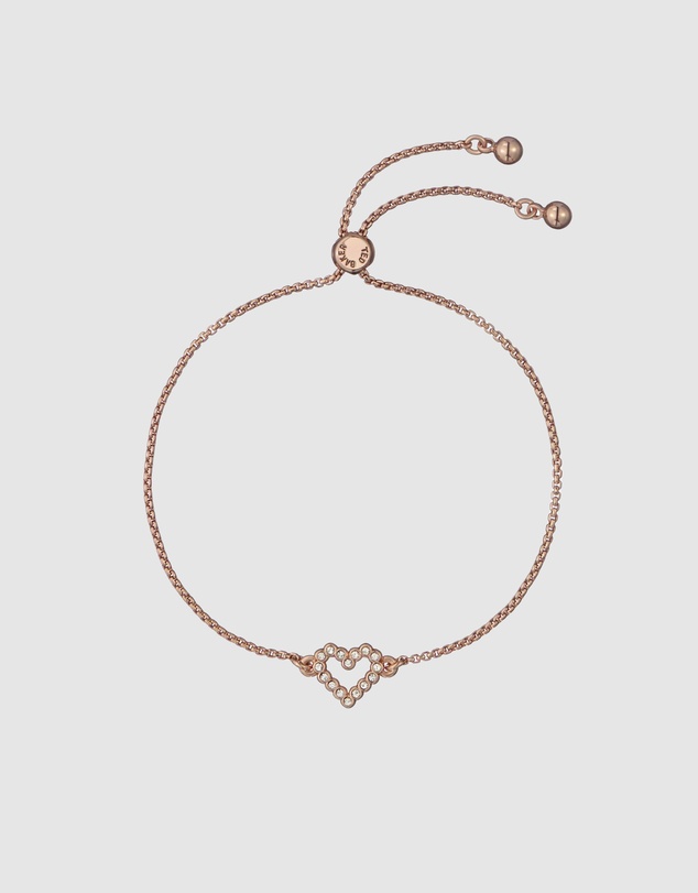 Ted Baker - Amorita Crystal Halo Heart Adjustable Bracelet