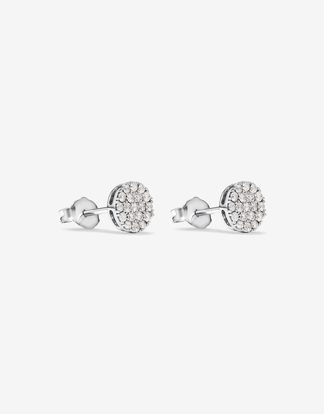 Michael Hill - 0.33 Carat TW Round Diamond Cluster Stud Earrings in 10kt White Gold