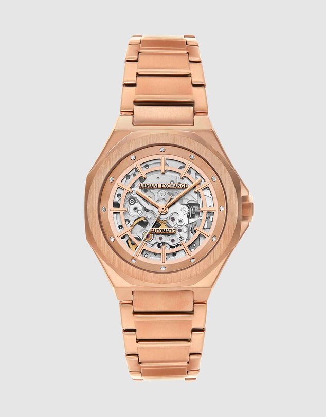 Armani Exchange - Rose Gold Analogue Watch
