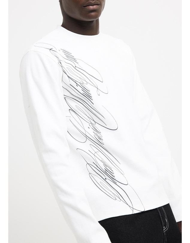 Black Noise White Rain - Charm Long Sleeve Tee