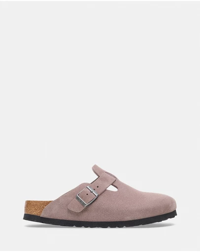 Birkenstock - Boston SFB Suede Leather Narrow - Unisex