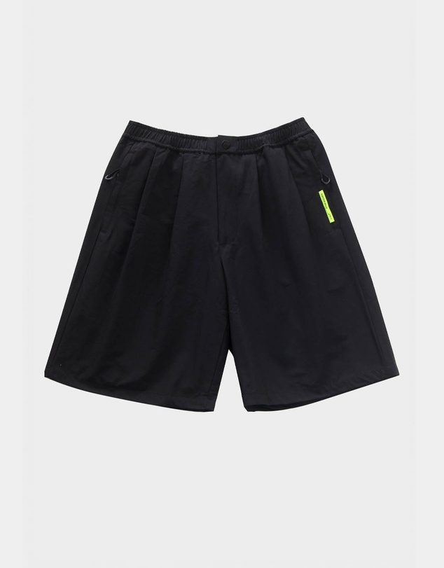 PYRA - Nero Nylon Pleat Short