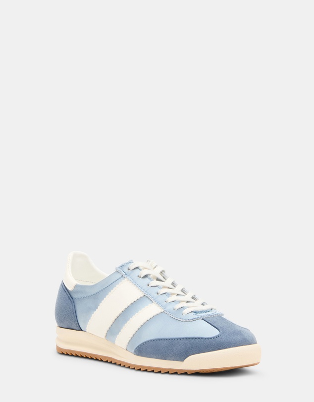 Steve Madden - Jumper Light Blue Satin Sneakers