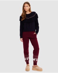 The Upside - Clara Tassel Knit Sweater - apres ski