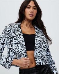 Honey and Beau - In the Groove Crop Jacket