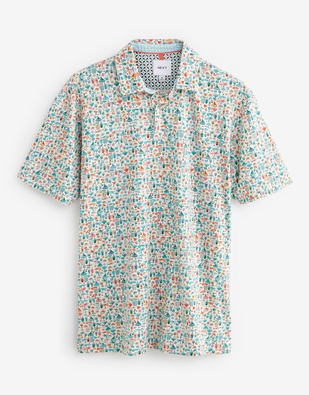 NEXT - Print Polo Shirt
