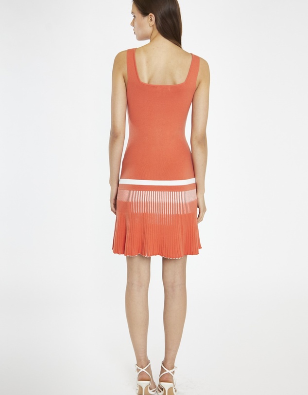 Glamorous - Square Neck Knitted Tennis Dress