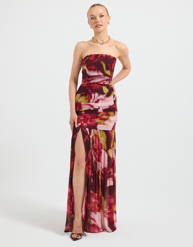 Pasduchas - Faye Strapless Maxi Blur Dress