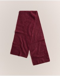 Trenery - Brushed Alpaca Scarf in Red Mahogany
