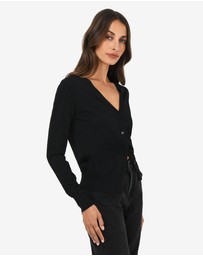 Forcast - Nicolette V-Neck Knit Cardigan
