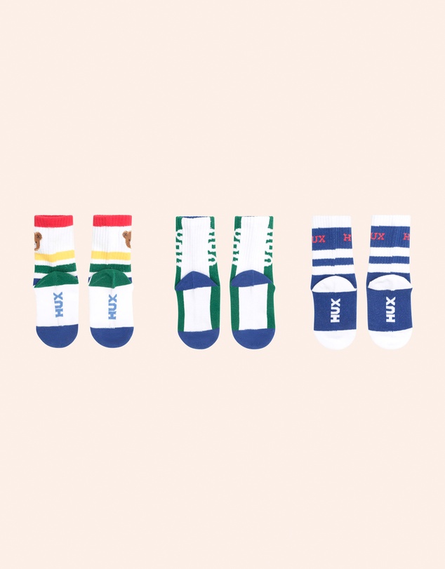 Huxbaby - 3-Pack Sports Socks - Babies-Kids