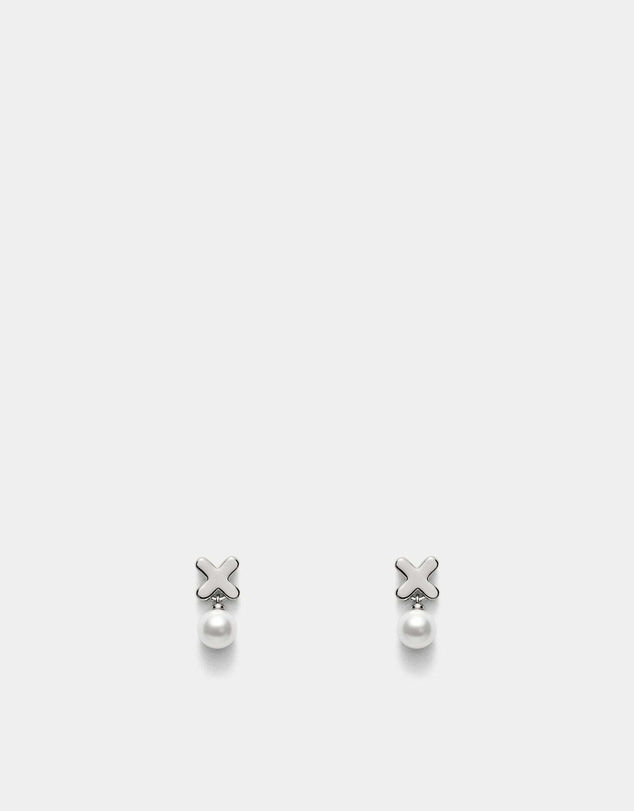 MIMCO - Essense Pearl Stud Earrings - Silver