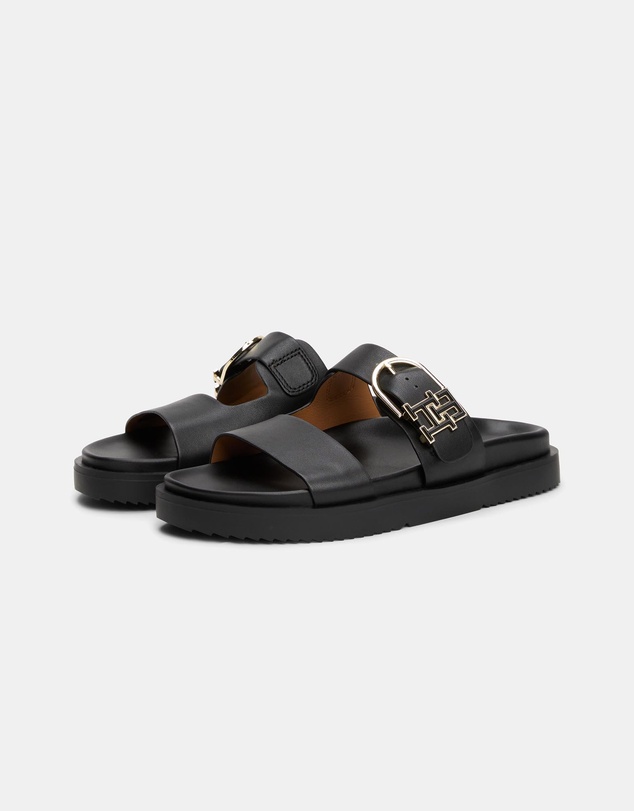 Tommy Hilfiger - Leather Sporty Mules - Women's