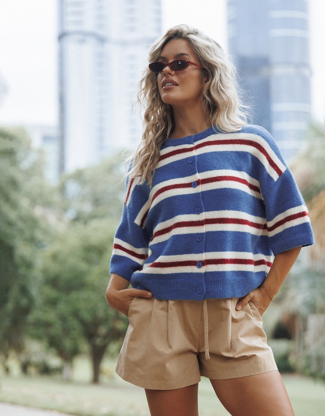 Petal & Pup - Lilith Knit Top - Blue Stripe