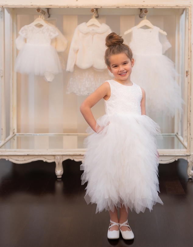 Bebe by Minihaha - Waterfall Tulle Dress Ankle Length 3-7 Yrs