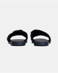 Tommy Hilfiger - Frayed Canvas Sandals - Women's