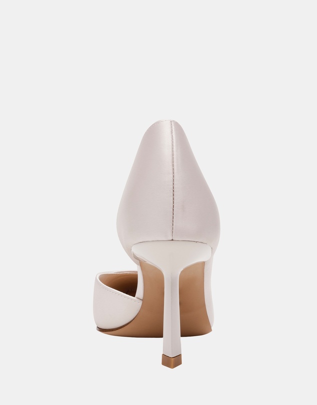 Steve Madden - Vena Ivory Pearl Satin Heels