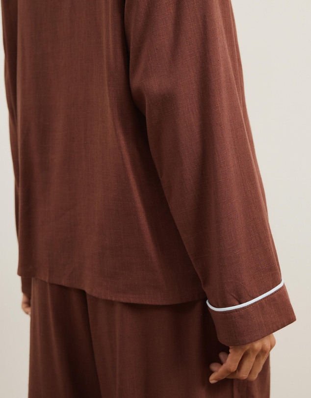 Atmos&Here - Ava Linen Blend Long PJ Set