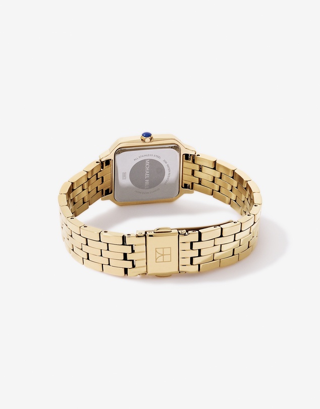Michael Hill - Women’s Square Dial Watch in Gold-Tone Stainless Steel