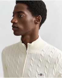 Gant - Cotton Cable Half-Zip Knit