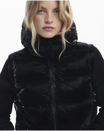 Desigual - Shiny Convertible Padded Jacket
