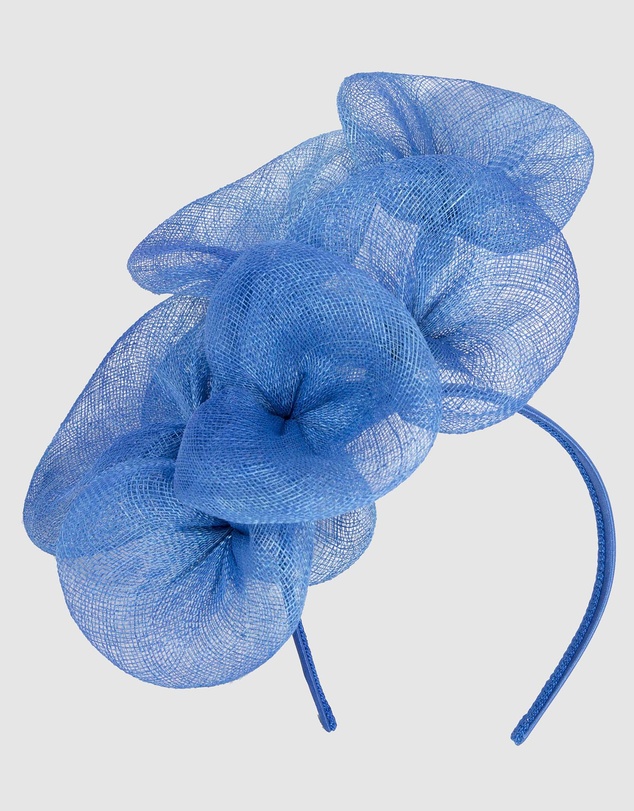 Max Alexander - Large Lilly Royal Blue Flower Fascinator