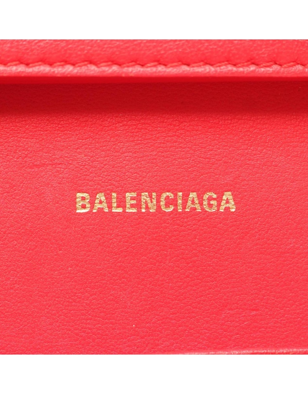 Balenciaga - Pre-Loved Calfskin Hourglass Wallet On Chain