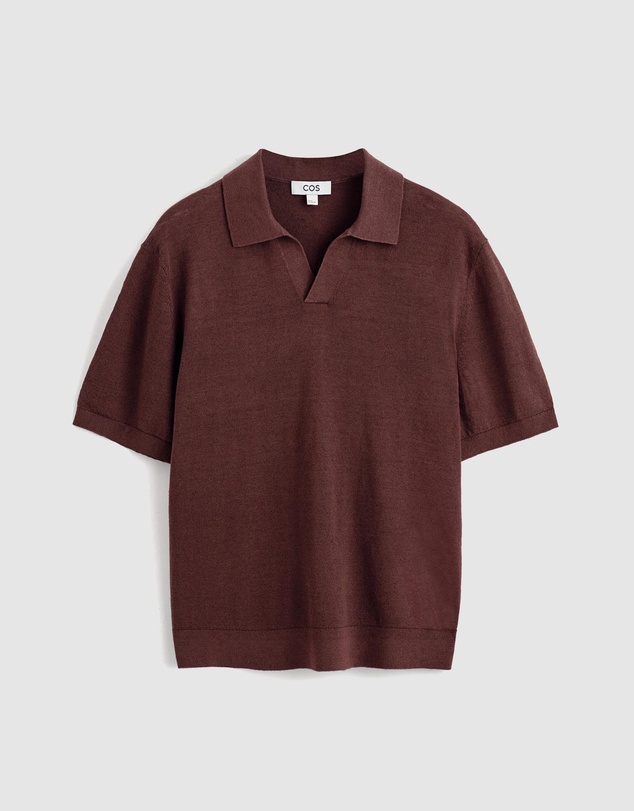 COS - Knitted Linen Polo Shirt