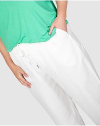 Love Your Wardrobe - Grace Crop Linen Pants
