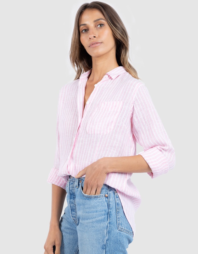CAMIXA - Rina Striped Linen Shirt