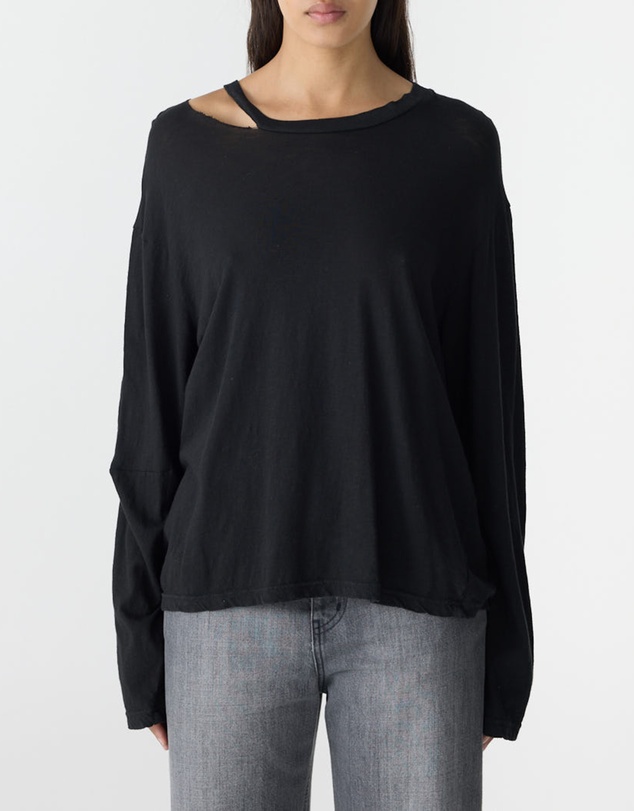 Bassike - Raw Cut Out LS T-Shirt