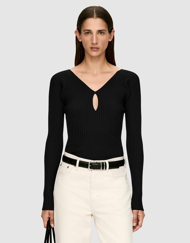 ARKET - V-Neck Rib Top
