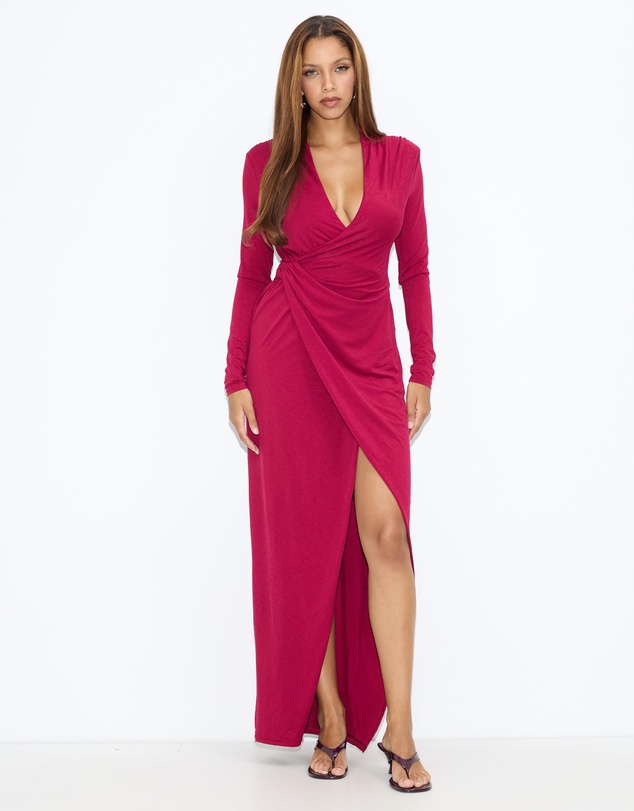 Dazie - Opera Deep Cowl Midi Dress