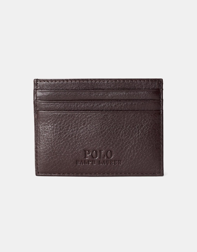 Polo Ralph Lauren - Pebbled Leather Card Case- ICONIC EXCLUSIVE