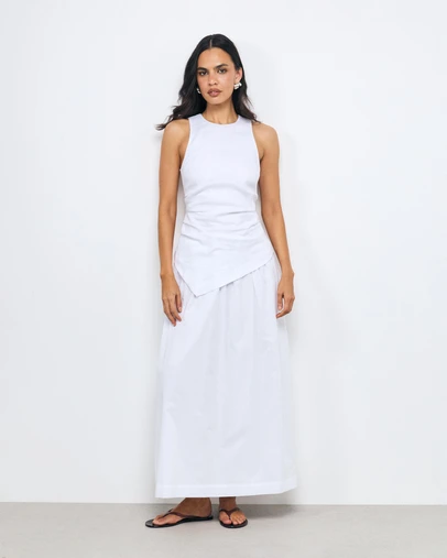 AERE - Frankie Asym Panel Midi Dress