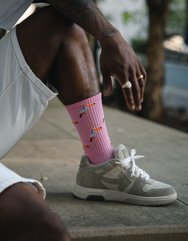 Swanky Socks - Pink Wings of Rio