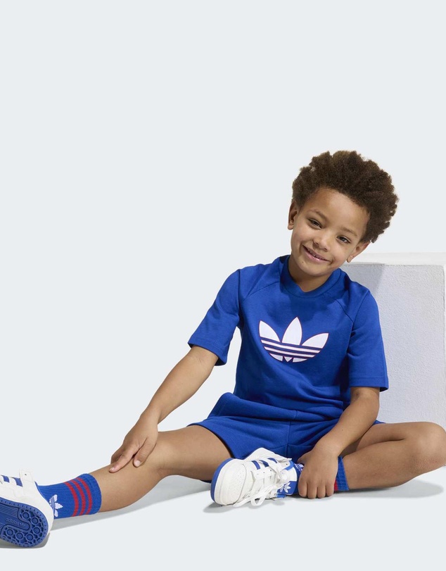 adidas Originals - Trefoil Loose Shorts and Tee Set - Kids-Teens
