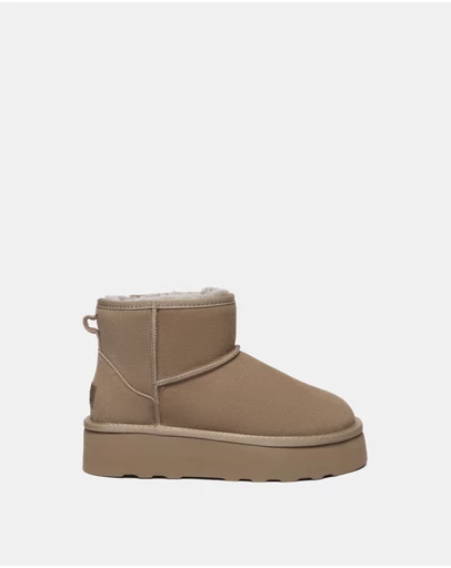 EVERAU - Australian Shepherd Ugg Rommie Platform Cow Suede Upper UGG Boots